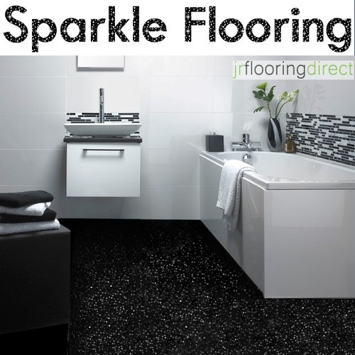 Black sparkly bathroom - sparkly,