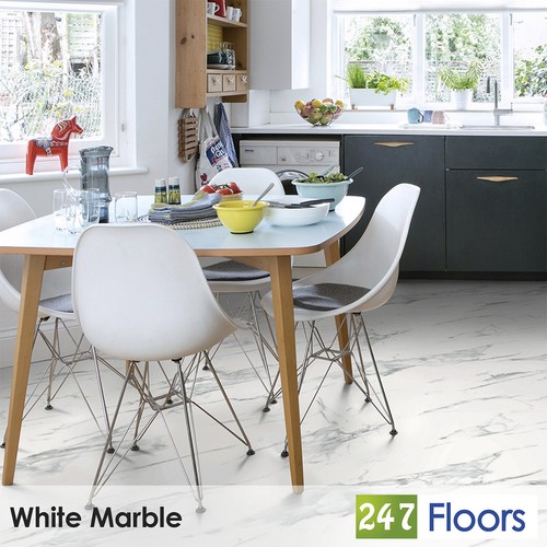 White marble stone - white, effect